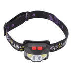 LED Outdoor Headlamp ABS Mini Multifunction USB Charging COB Sensor Head Flashlight