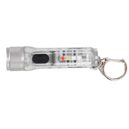 Keychain Flashlight Long Range Super Bright LED Flashlight USB Rechargeable Mini Flashlight for Outdoor M300 Non Fluorescent Transparent