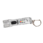 Keychain Flashlight Long Range Super Bright LED Flashlight USB Rechargeable Mini Flashlight for Outdoor M300 Non Fluorescent Transparent