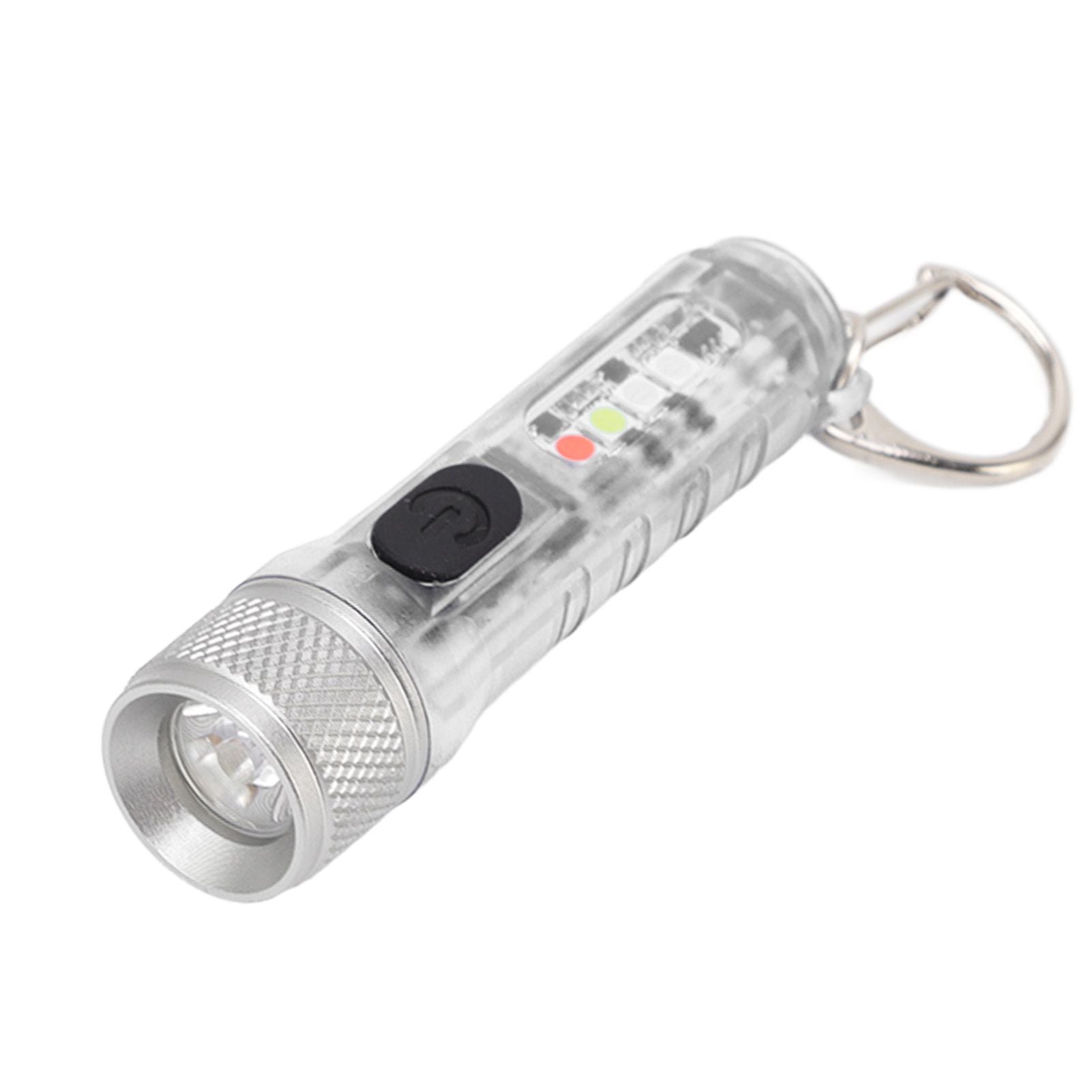 Keychain Flashlight Long Range Super Bright LED Flashlight USB Rechargeable Mini Flashlight for Outdoor M300 Non Fluorescent Transparent