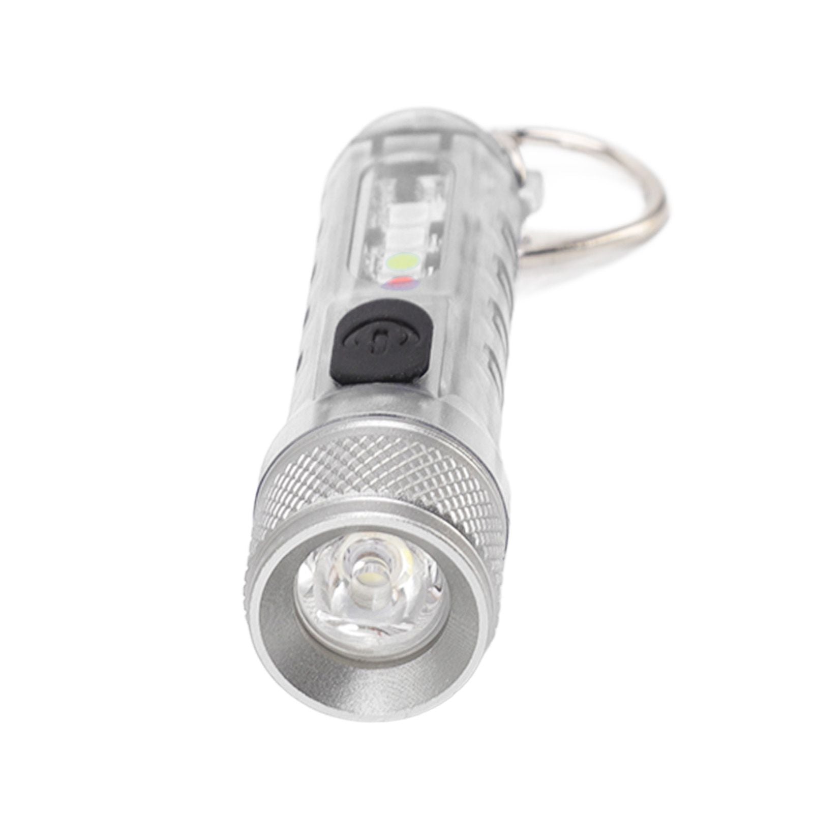 Keychain Flashlight Long Range Super Bright LED Flashlight USB Rechargeable Mini Flashlight for Outdoor M300 Non Fluorescent Transparent