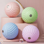 TPE Massage Roller Trigger Point Therapy Hand Hold Meridian Ball Acupoint Massage Myofascial Release for Physical Therapy - Pink