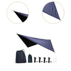 Camping Tarp Tent Tarp Awning Accessories Lightweight Hammock Canopy Rain Awning - Black