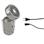 2-in-1 Solar Camping Lantern with LED Light and Adjustable Fan, USB Charging Station Silver