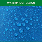 Camping Ground Sheet Waterproof Silver Coated Sunlight Resistant Quick Dry Outdoor Mat - Green 230*210cm