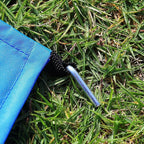 Camping Ground Sheet Waterproof Silver Coated Sunlight Resistant Quick Dry Outdoor Mat - Blue 230*140cm