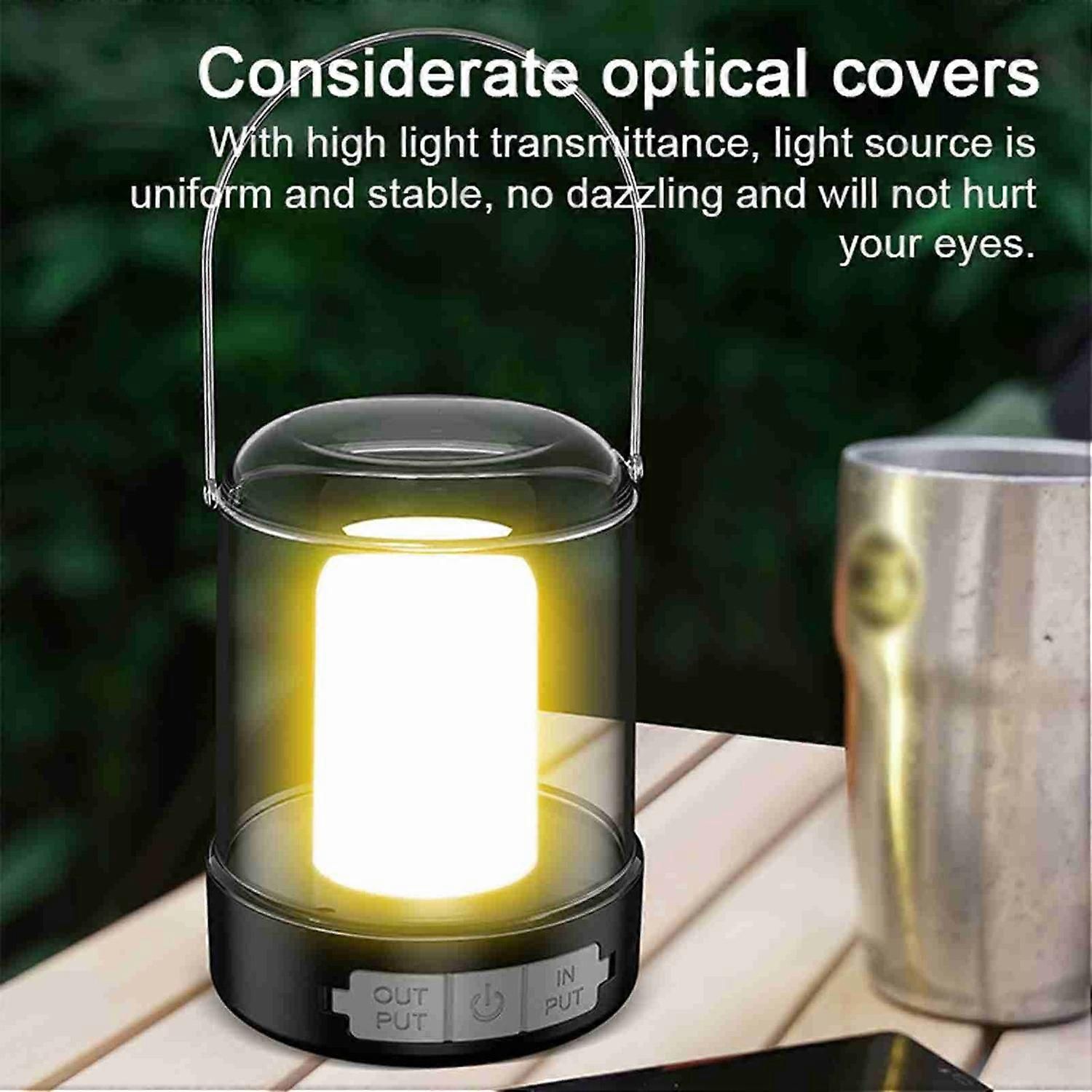 Portable Camping Light Multifunctional Outdoor Night Lights Type-C Charging and USB Output Interface