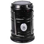 Portable Rechargeable Solar LED Lantern for Camping, Self-Collapsible and Powerful
