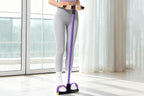 6 Tube Resistance Band Ankle Puller Foot Pedal Fitness Exercise Rope - Purple