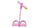 6 Tube Resistance Band Ankle Puller Foot Pedal Fitness Exercise Rope - Pink