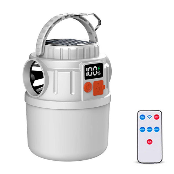 Multiple Function LED Camp Lamp Equipped With Solar Device 7 Brightness Grades And Crisis Lighting Multicolor