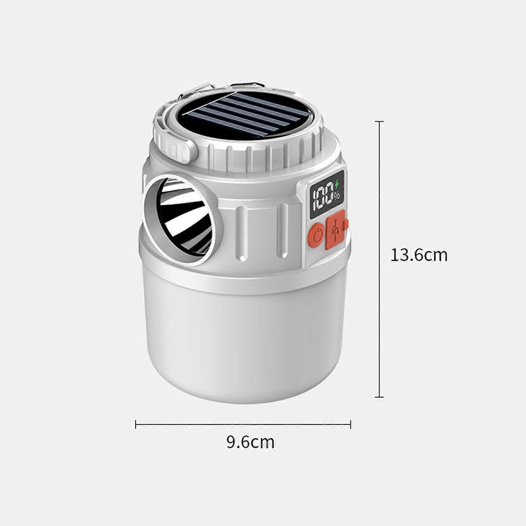 Multiple Function LED Camp Lamp Equipped With Solar Device 7 Brightness Grades And Crisis Lighting Multicolor