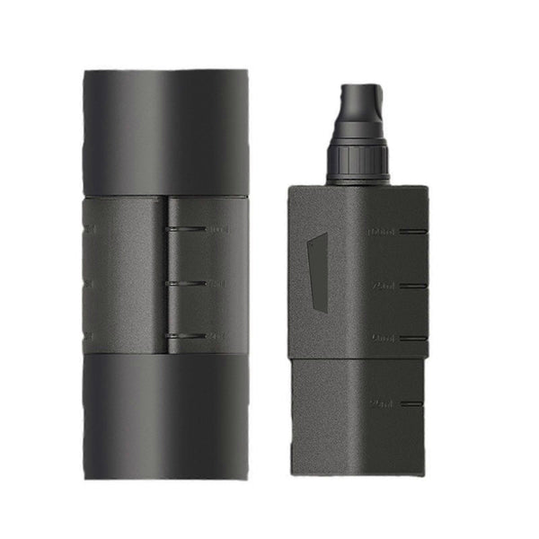 Multifunction Camping Spices Container Seasoning Bottle Spices Jar for Outdoor Camping BBQ with Leakproof Sealing Caps Black