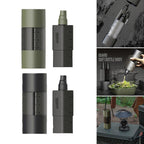 Multifunction Camping Spices Container Seasoning Bottle Spices Jar for Outdoor Camping BBQ with Leakproof Sealing Caps Black