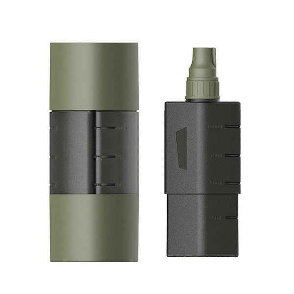 Multifunction Camping Spices Container Seasoning Bottle Spices Jar for Outdoor Camping BBQ with Leakproof Sealing Caps Army Green