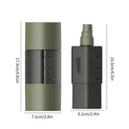 Multifunction Camping Spices Container Seasoning Bottle Spices Jar for Outdoor Camping BBQ with Leakproof Sealing Caps Army Green