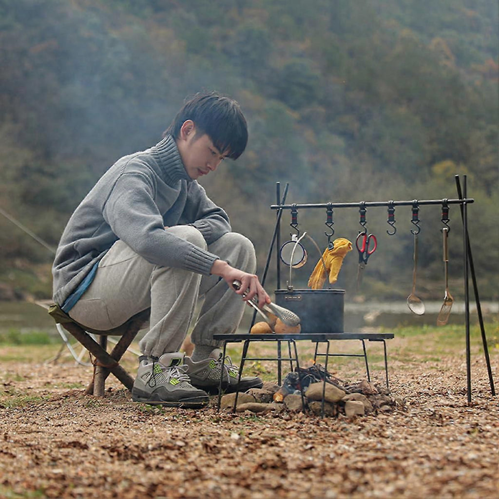 Durable Nylon Camping Stool with Stable Triangle Design, Breathable Seat Cover for Fishing and Hiking