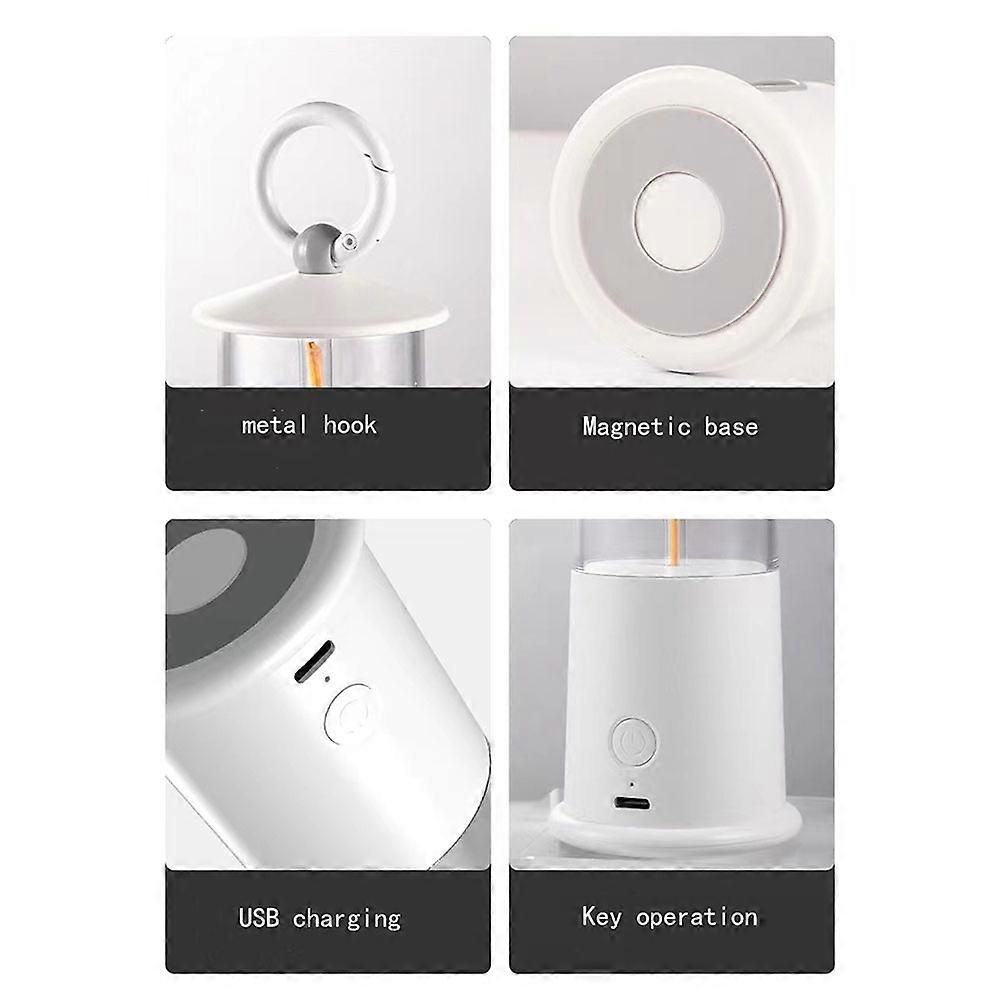Three Layer Lighting Lighthouse Camping Maglev Camping Atmosphere Breathing Light Home Portable Sleep Light Black