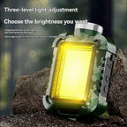Rechargeable Wrist Mount LED Light for Outdoor Activities Waterproof IPX5 3 Modes & SOS Ideal for Camping Cycling Green