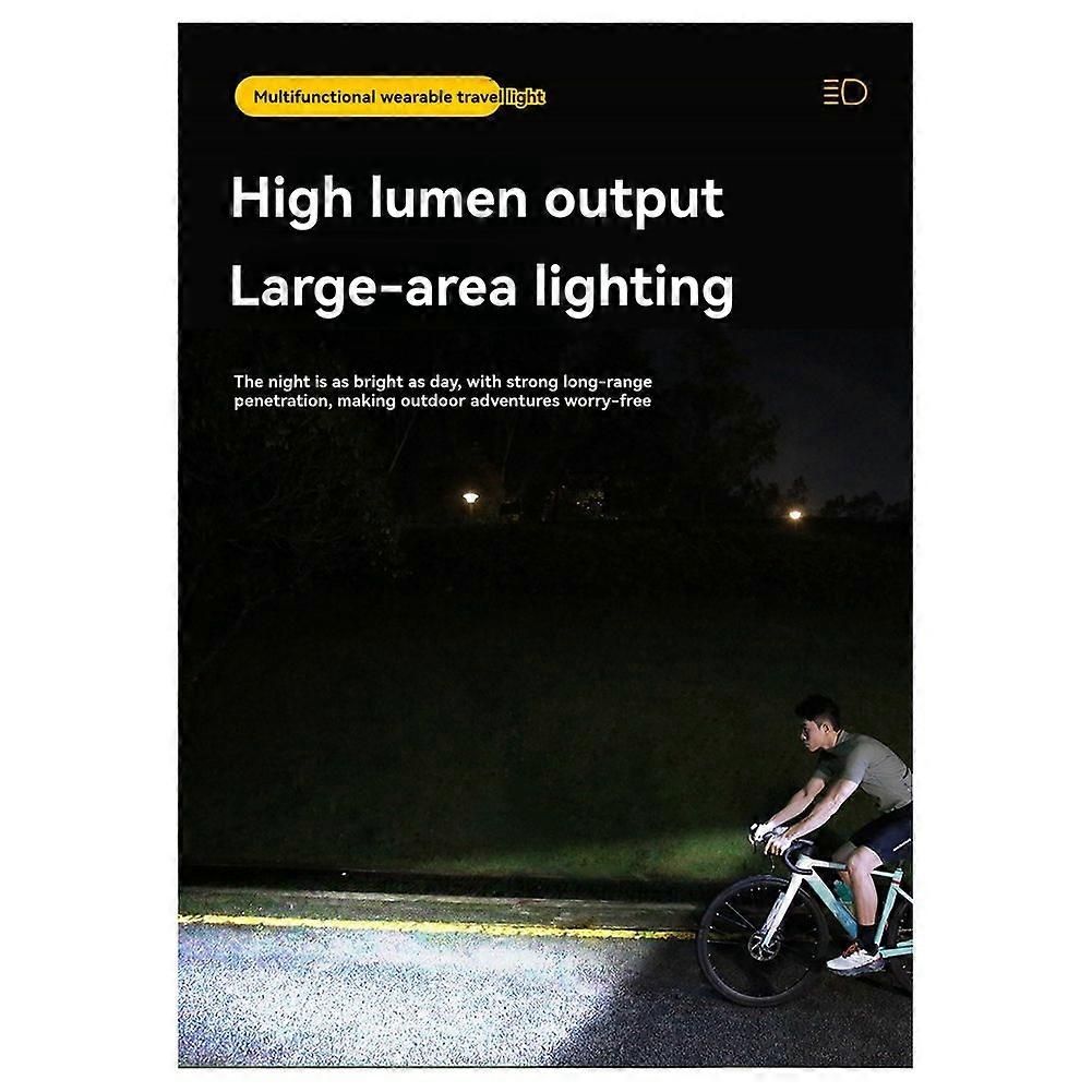 Rechargeable Wrist Mount LED Light for Outdoor Activities Waterproof IPX5 3 Modes & SOS Ideal for Camping Cycling White