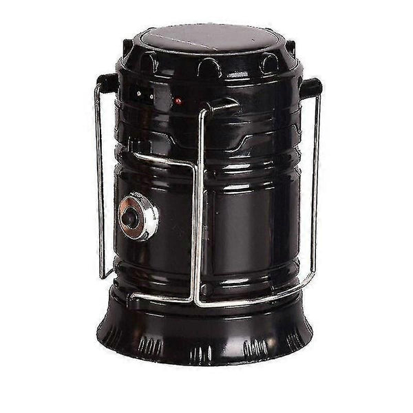 Portable Solar LED Camping Lantern Waterproof Emergency Light with Handle, Battery Powered Tent Lamp for Camping Hiking Fishing Outdoor Survival