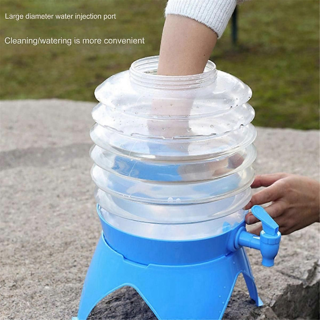 Outdoor Foldable Water Container Camping Folding Water Bucket 3.5L
