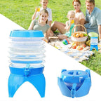 Outdoor Foldable Water Container Camping Folding Water Bucket 7.5L