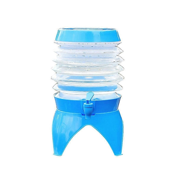 Outdoor Foldable Water Container Camping Folding Water Bucket 9.5L