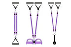 1 Set 4-in-1 Resistance Band Pedal Puller for Sit-Up Home Gym Yoga Pilates - 2 Tubes
