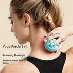 Massage Balls for Deep Tissue Muscle Recovery, Trigger Point Therapy Ball for Back, Neck, Shoulder, Foot and Body Relaxation - Green