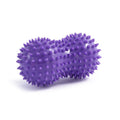 Spiky Peanut Massage Ball Deep Tissue Muscle Roller PVC Foot Massage Ball for Myofascial Release Trigger Point Therapy Yoga Fitness - Purple