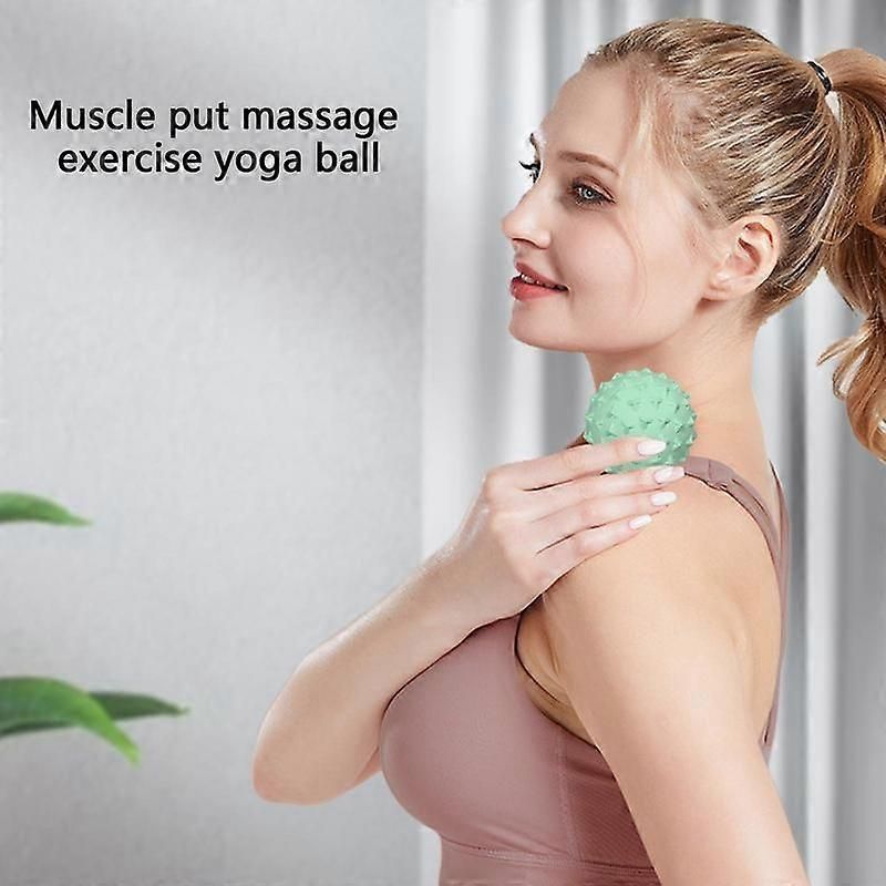 TPE Massage Ball for Deep Tissue Muscle Massage, Trigger Point Therapy, Yoga, Fitness and Muscle Recovery - Green