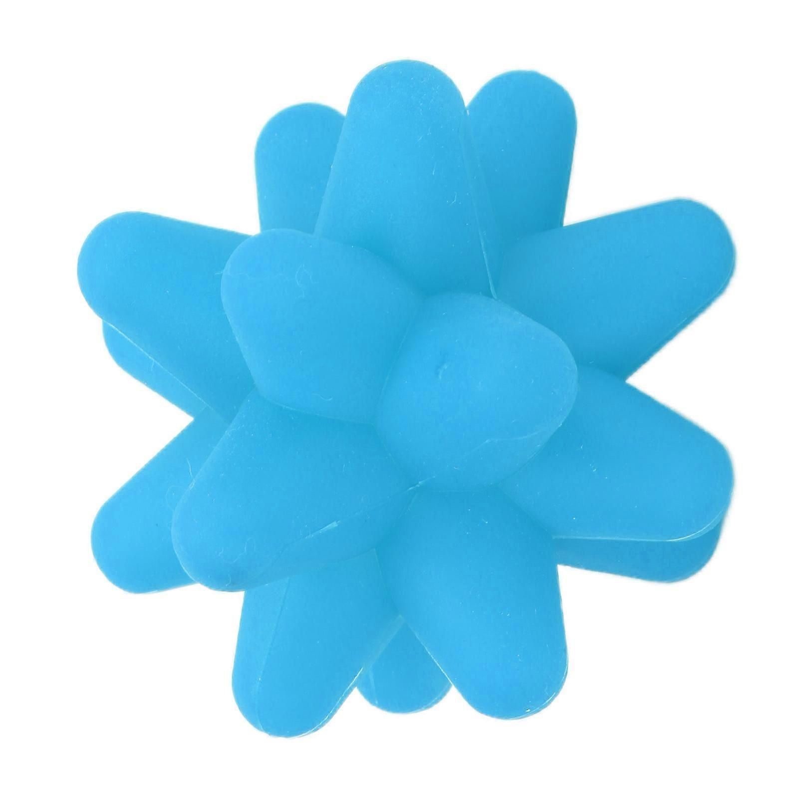2Pcs Yoga Fitness Muscle Relaxation Hedgehog Massage Ball Portable Acupoint Fascia Massage Ball - Blue
