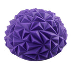 Yoga Hemisphere Massager Pointed Massage Ball Decompression Yoga Massager Exercise Ball Soft and Comfortable - Purple