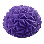 Yoga Hemisphere Massager Pointed Massage Ball Decompression Yoga Massager Exercise Ball Soft and Comfortable - Purple