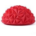 Yoga Hemisphere Massager Pointed Massage Ball Decompression Yoga Massager Exercise Ball Soft and Comfortable - Red