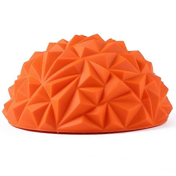 Yoga Hemisphere Massager Pointed Massage Ball Decompression Yoga Massager Exercise Ball Soft and Comfortable - Orange