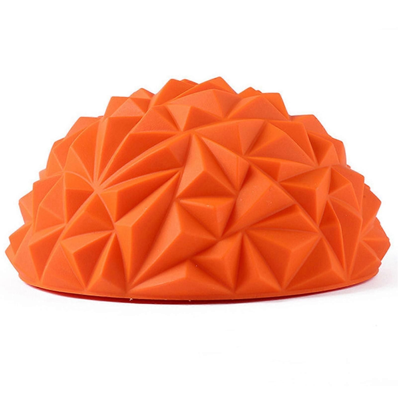 Yoga Hemisphere Massager Pointed Massage Ball Decompression Yoga Massager Exercise Ball Soft and Comfortable - Orange
