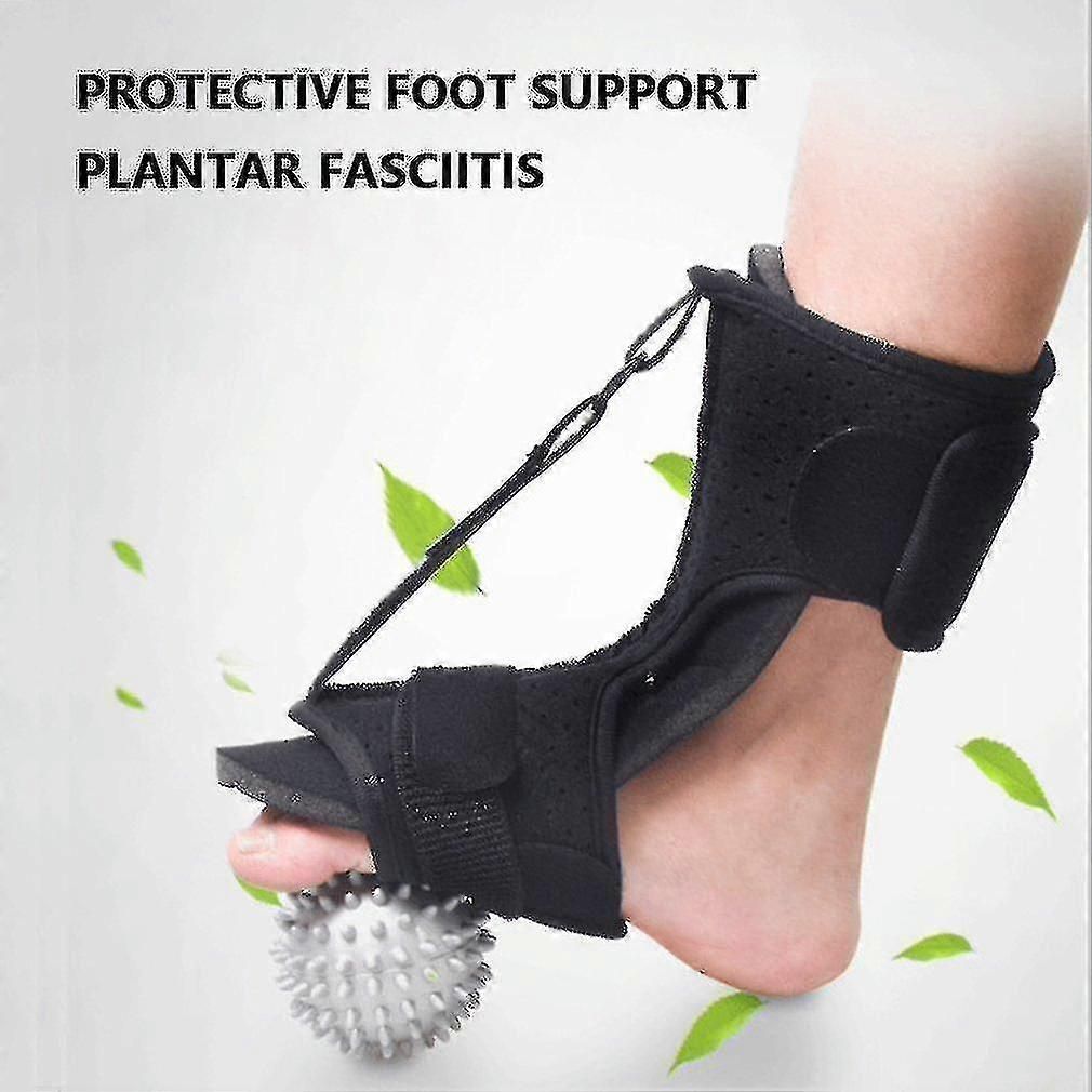Foot Orthosis Plantar Fascia Release Splint Adjustable Back Foot Massage Ball For Men