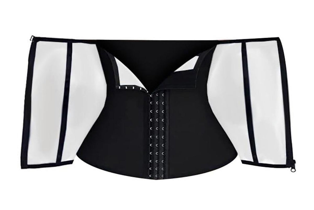 Women's Workout Waist Trainer - 3-Row Hook & Zip Slimming Belt for Yoga & Fitness - Silver & L