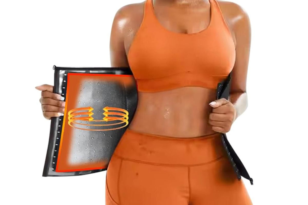 Women's Workout Waist Trainer - 3-Row Hook & Zip Slimming Belt for Yoga & Fitness - Silver & M