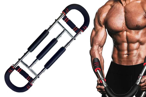 Twister Arm Trainer Adjustable Twister Arm Chest Exerciser With 3 Springs - Red