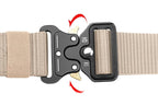 Nylon Tactical Belt Quick-Release for Outdoor Work Daily - Khaki
