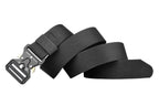 Nylon Tactical Belt Quick-Release for Outdoor Work Daily - Black