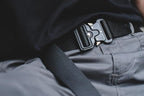 Nylon Tactical Belt Quick-Release for Outdoor Work Daily - Black