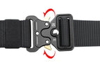 Nylon Tactical Belt Quick-Release for Outdoor Work Daily - Black