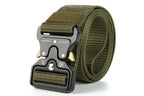 Nylon Tactical Belt Quick-Release for Outdoor Work Daily - Army Green