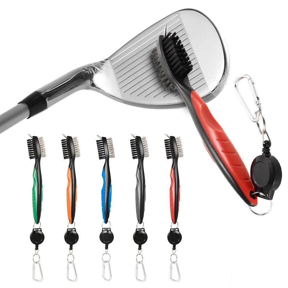 Golf Club Cleaning Brush Reel Groove Cleaner Tool -Blue