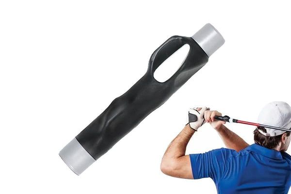 Golf Club Grip Trainer Attachment for Improved Hand Positioning -Grey