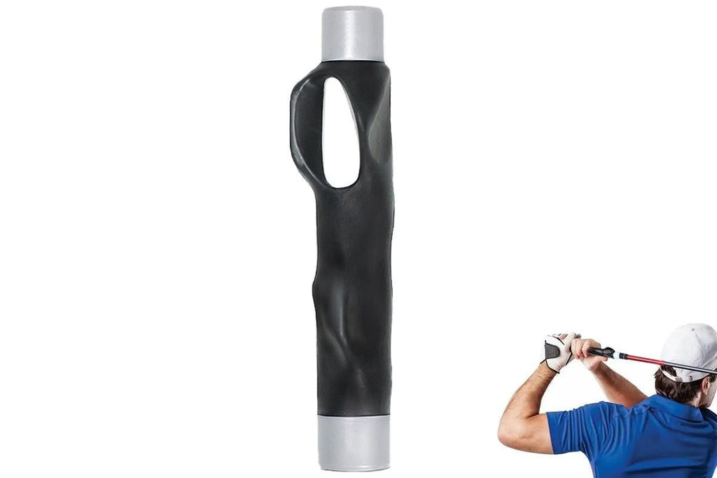Golf Club Grip Trainer Attachment for Improved Hand Positioning -Grey